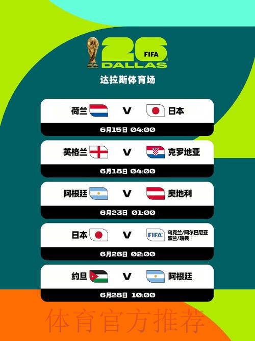 2026美加墨世界杯每日赛程入口 2026美加墨世界杯每日赛程入口